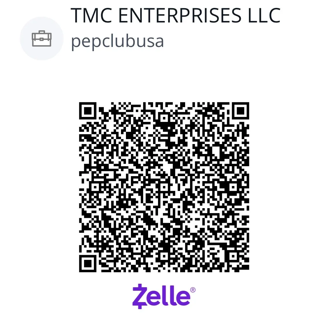 ZELLE QR CODE